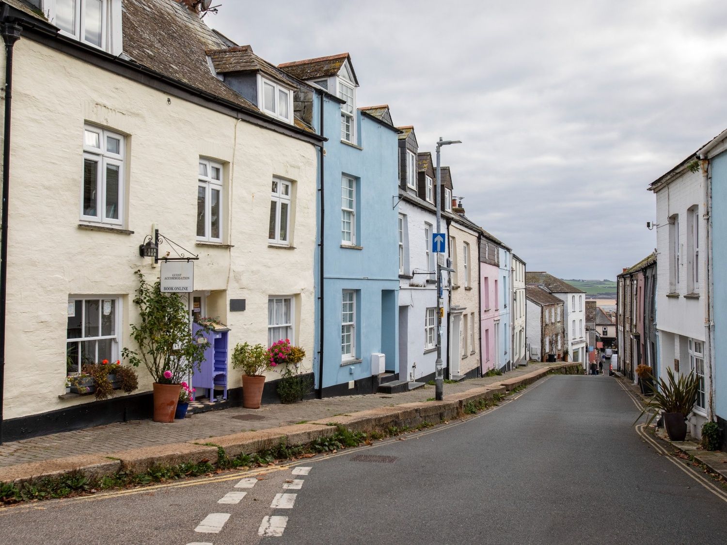 Colourful homes in Padstow